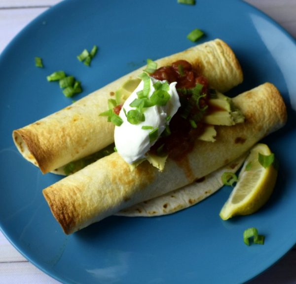 chicken enchilada flautas