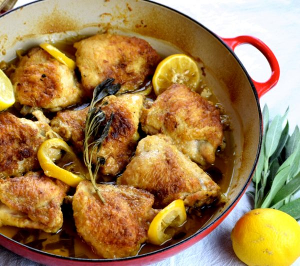 butter sage chicken 20 Butter Sage Chicken beautifully braised in a rich lemon butter sauce.