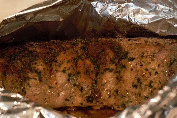 After 1 hour in the oven, the ribs will be tender. They still need to be browned.