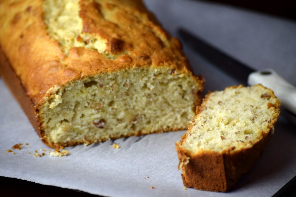 Chopped Almond Banana Bread Delicious by Design