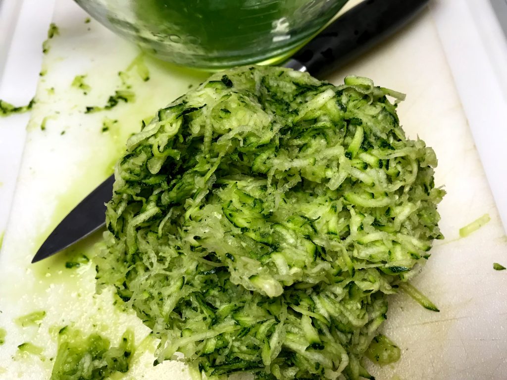 grated zucchini