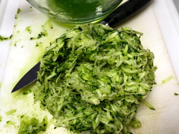 grated zucchini