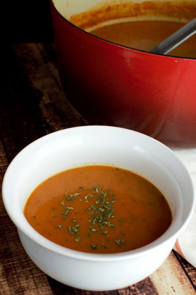 Tomato Basil Bisque Soup Recipe Delicious by Design