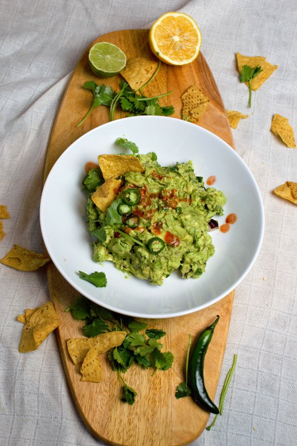 Beautiful ripe avocados hand-smashed with onions, Serrano peppers, cilantro, and fresh squeezed lemons and limes.
