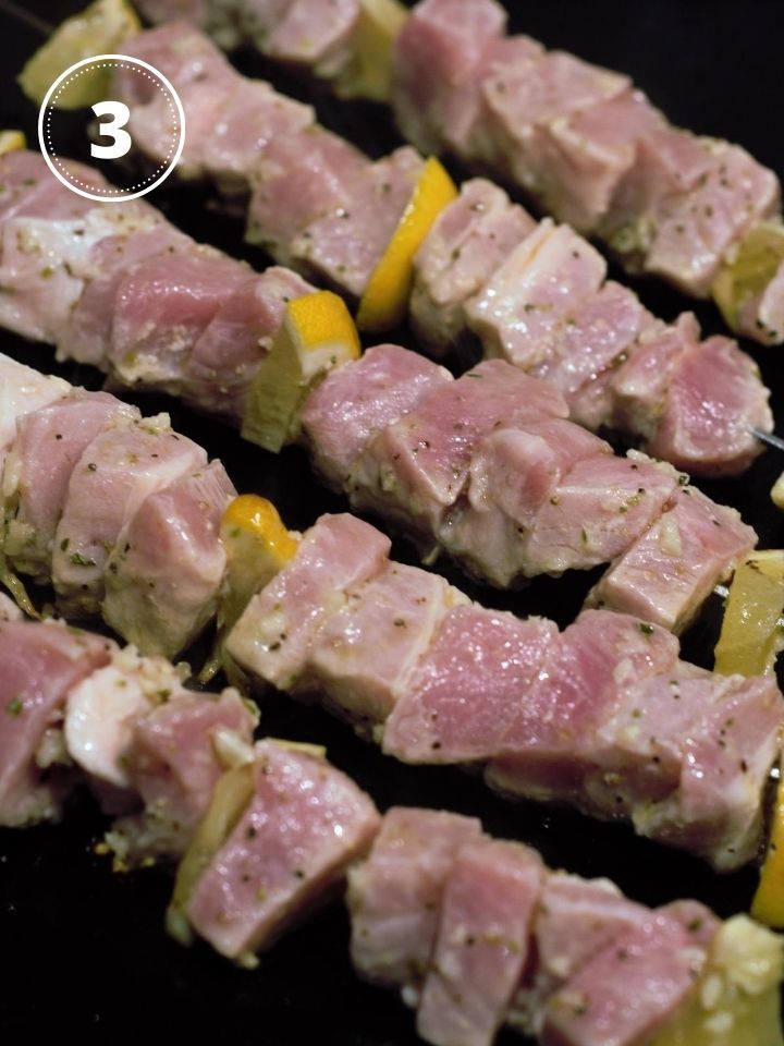 souvlaki on the grill