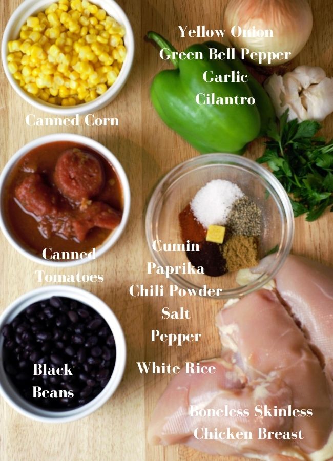 chicken taco bowl ingredients