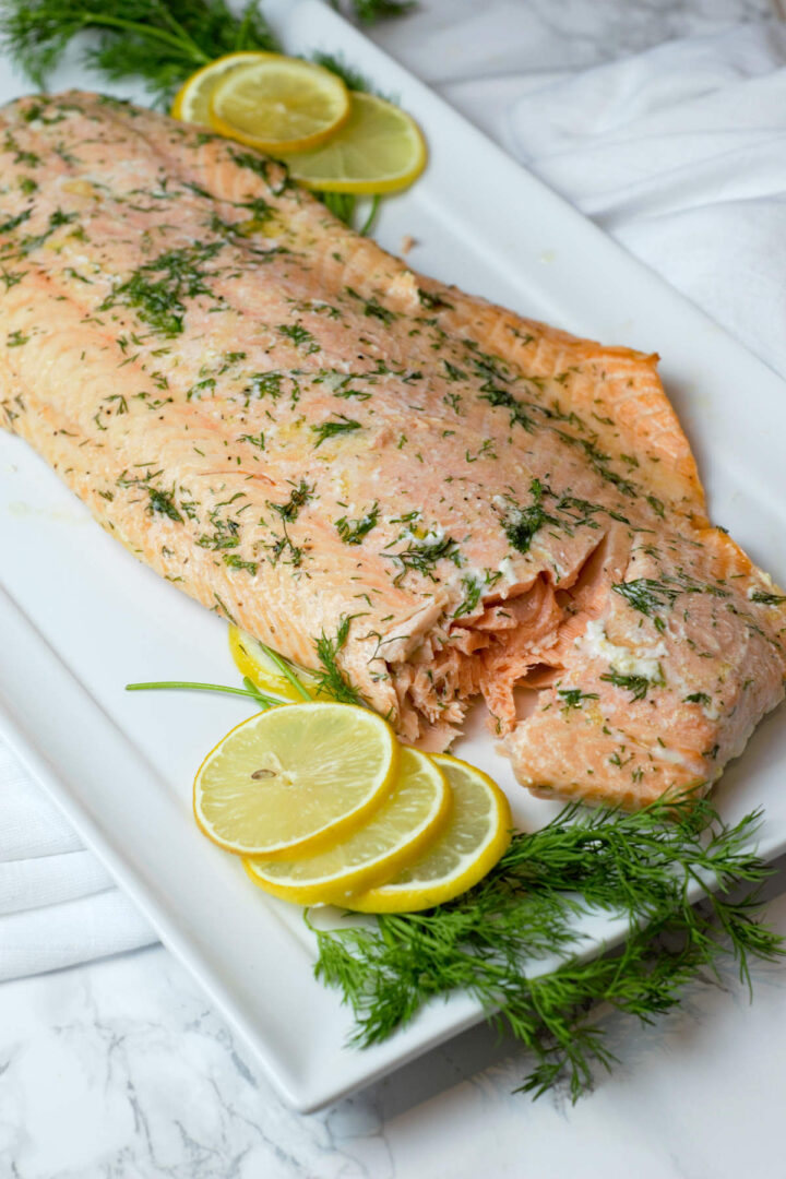 Baked Lemon Dill Salmon - Delicious by Design