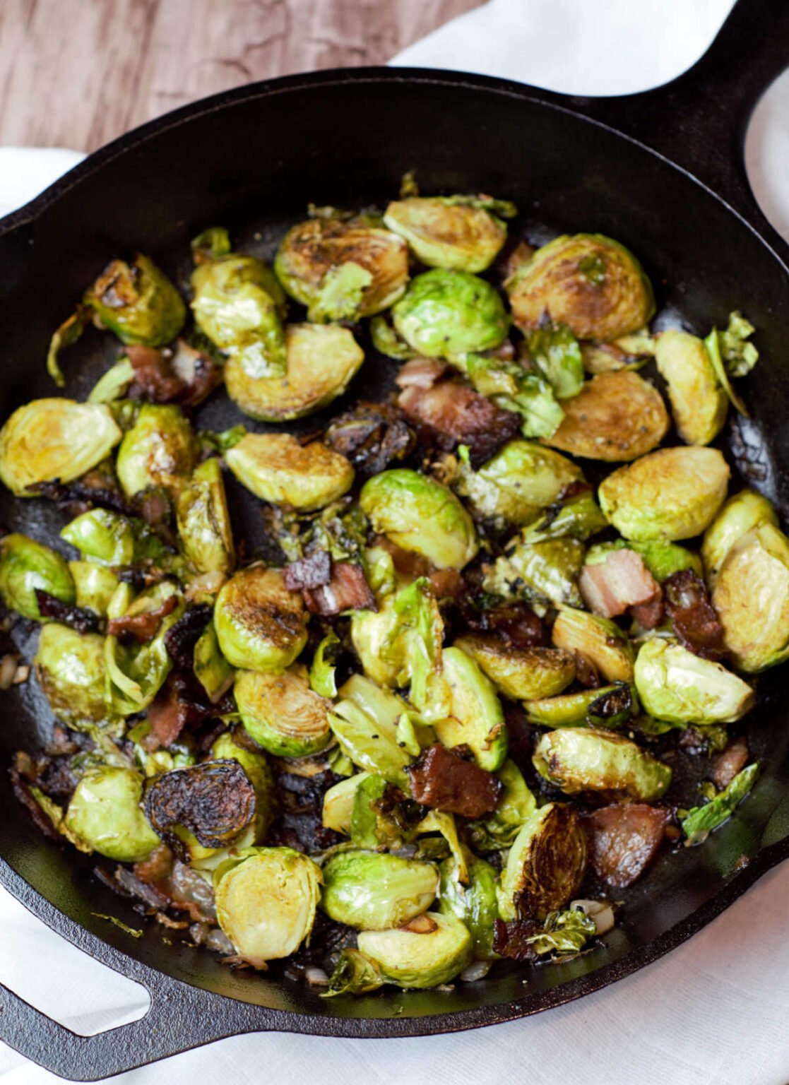 Bacon Balsamic Brussels Sprouts Delicious by Design