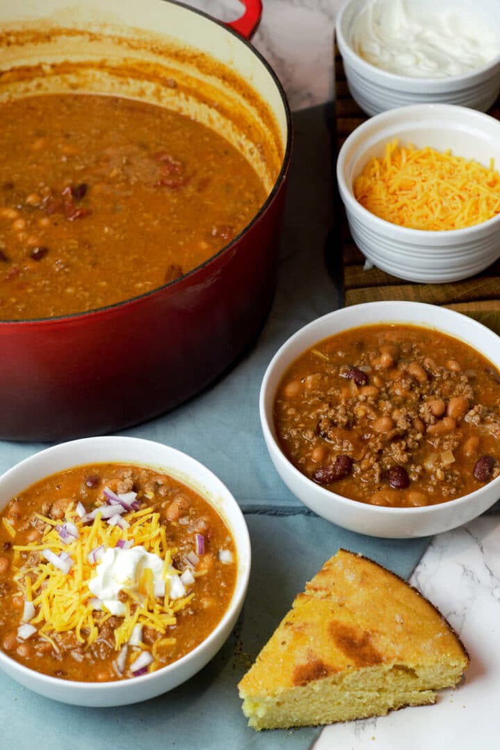 Dutch Oven Chili with Beans Delicious by Design