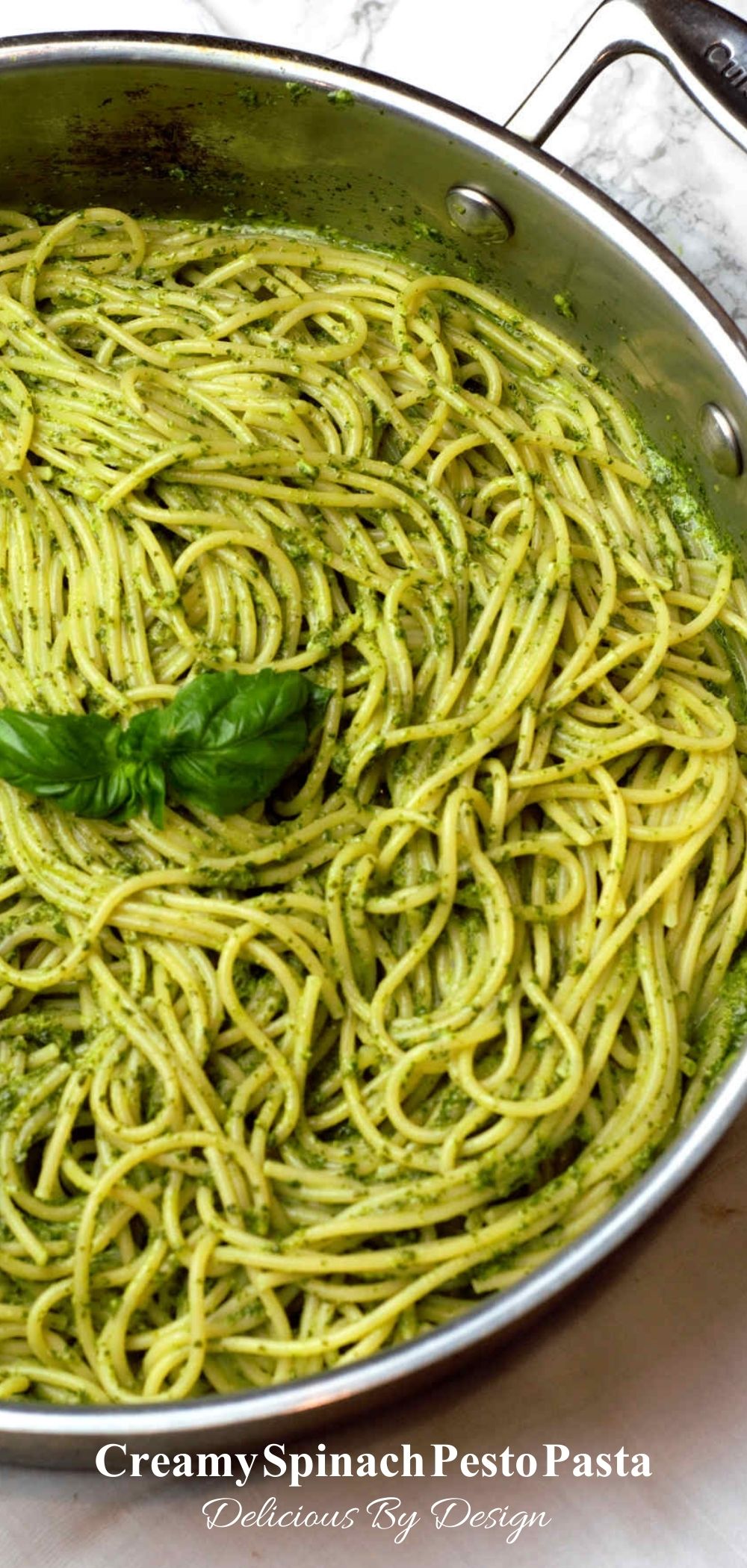 Spinach Pesto Pasta Delicious by Design