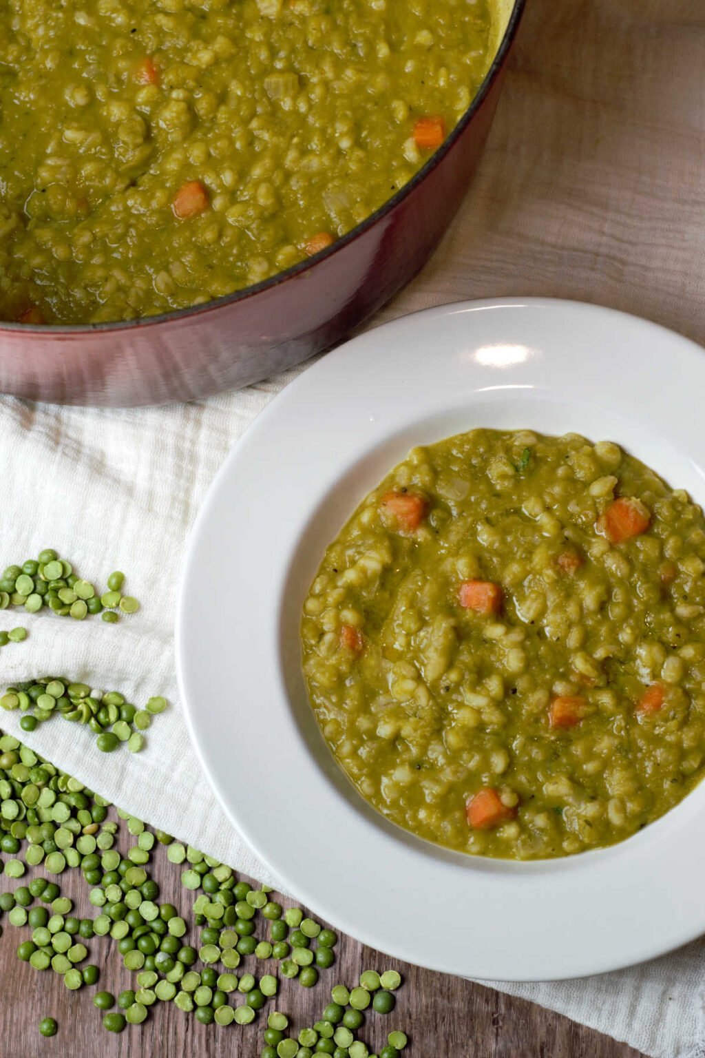 Split Pea Vegetable Soup with Pearl Barley Delicious by Design