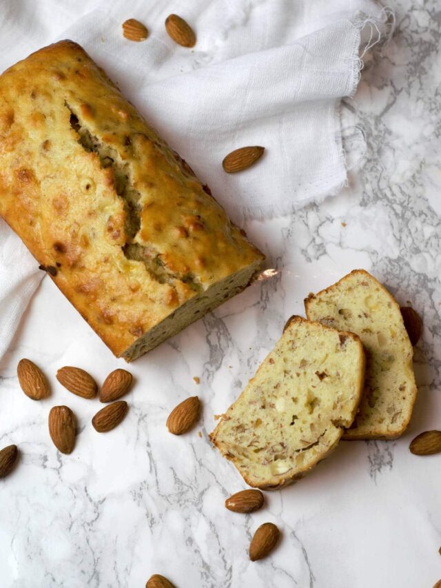 Chopped Almond Banana Bread Delicious by Design