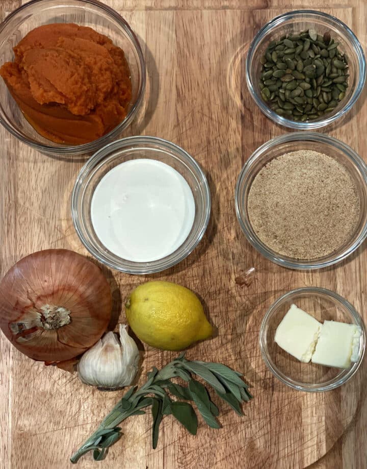 Pumpkin Pasta with Toasted Breadcrumb Topping Delicious by Design