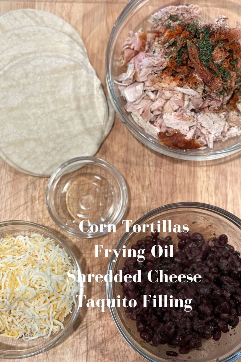 Easy Air Fryer Taquitos (Chicken & Black Bean) Delicious by Design