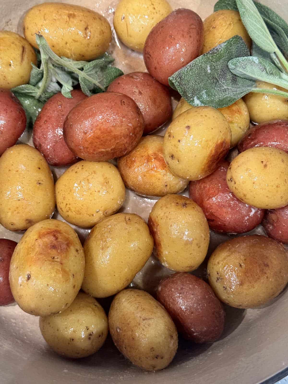 brown butter potatoes with sage