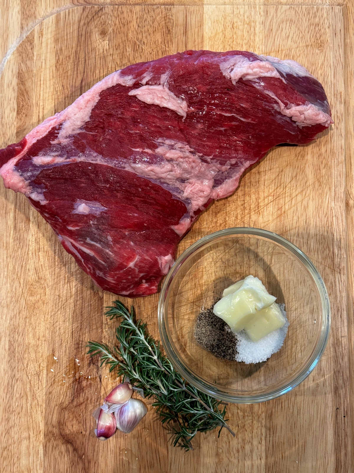 reverse sear tri tip herb butter ingredients