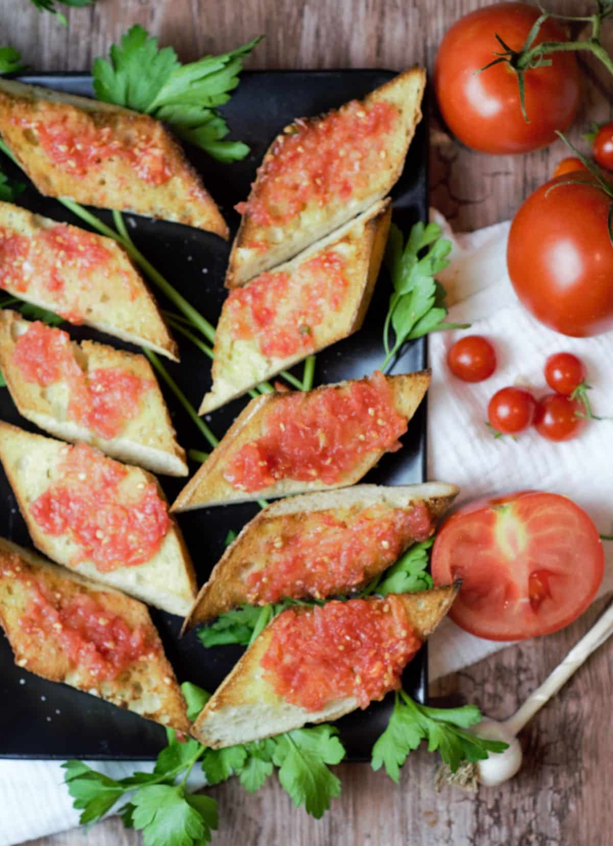 hero shot Spanish tomato bread