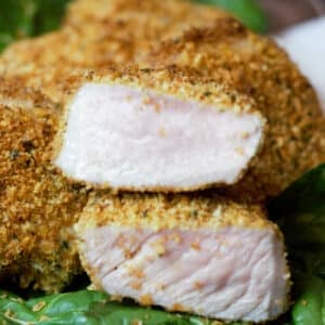 featured image baked panko breaded pork chops