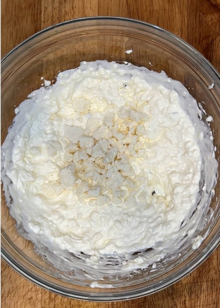 creamy dip base with added cheese