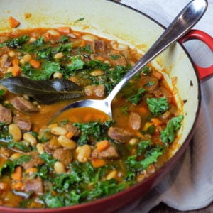 featured image for white bean stew with chorizo