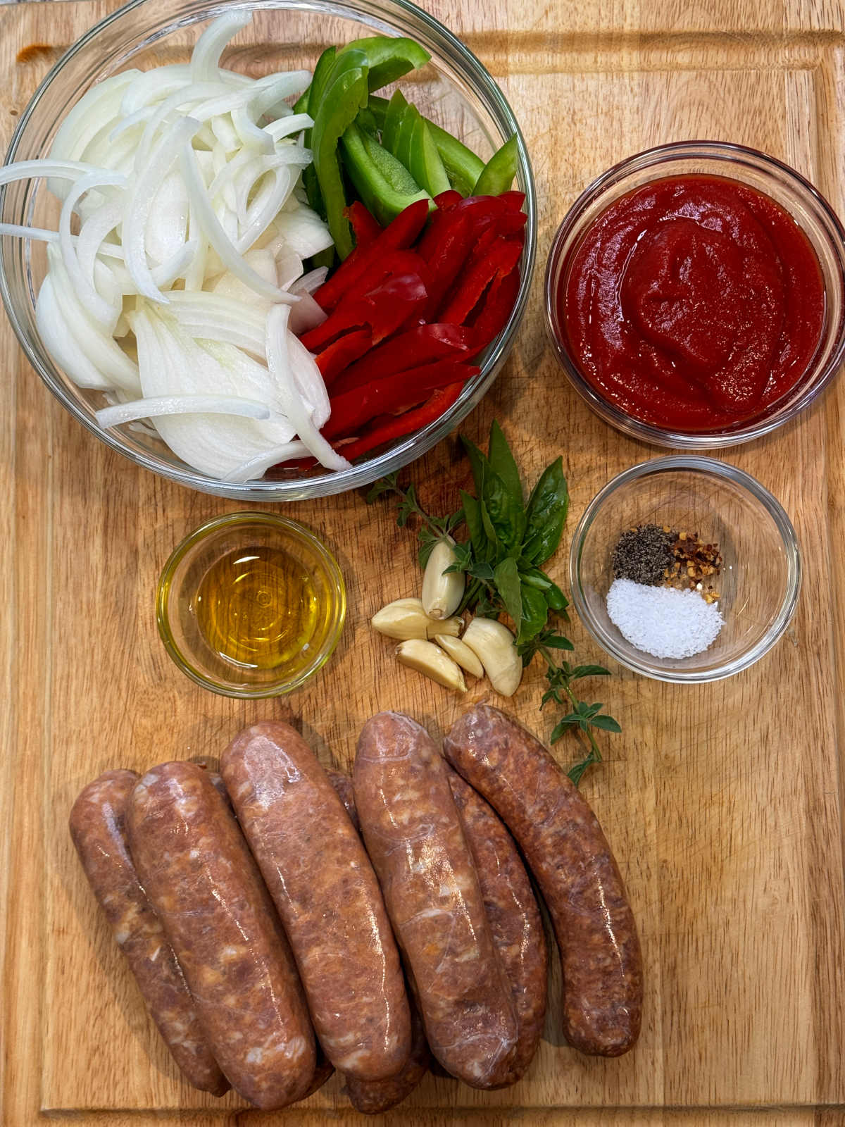 oven baked italian sausage ingredients